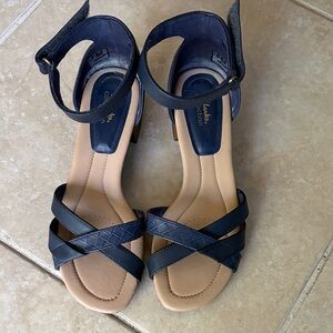 Clarks Women's Navy Blue Sandals Size 9